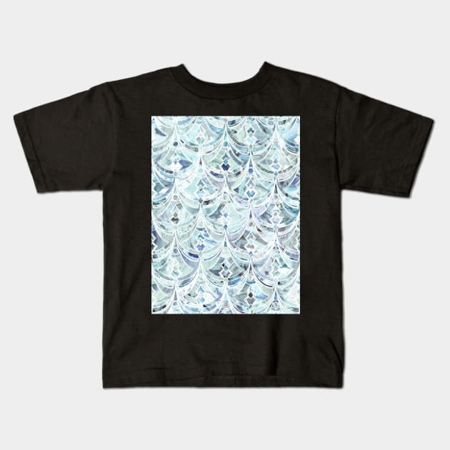Ice and Diamonds Art Deco Pattern Kids T-Shirt by micklyn